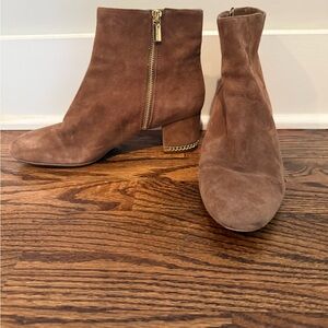 Michael Kors Brown Suede Ankle Boots